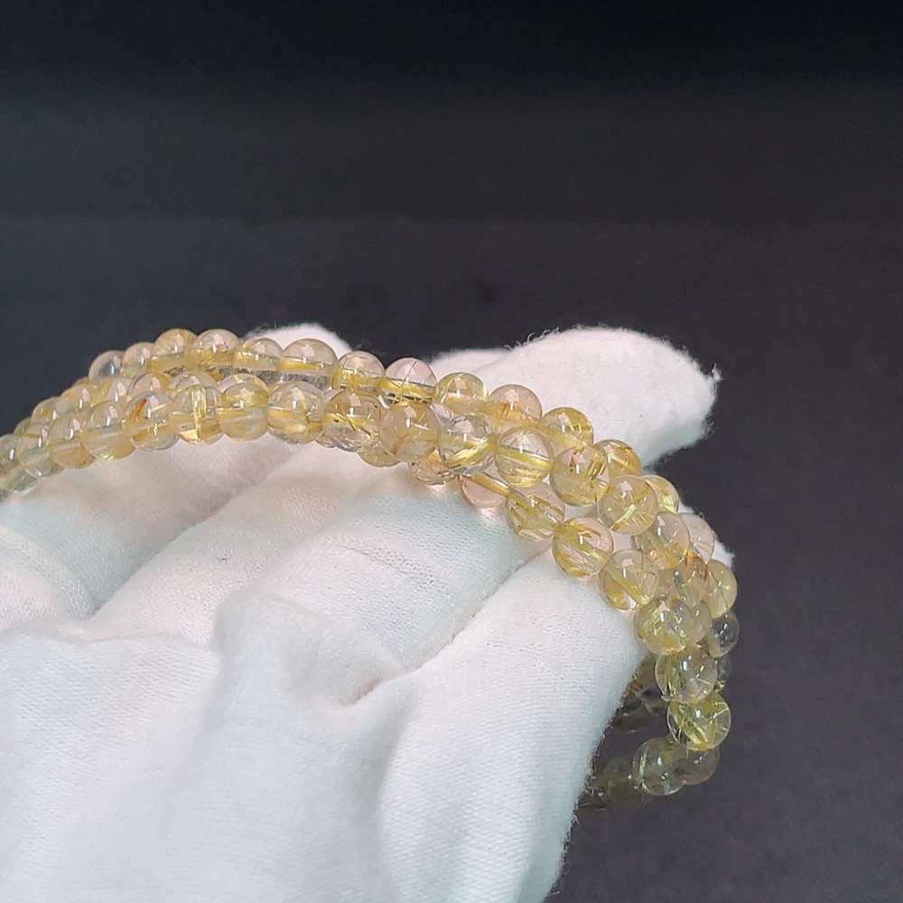 C32744394 Crystal Bead Strand Total Weight Approx. 25.2g Size 5.3mm