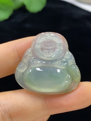 F34949194 Jadeite Buddha Pendant Total Weight Approx. 6.3g