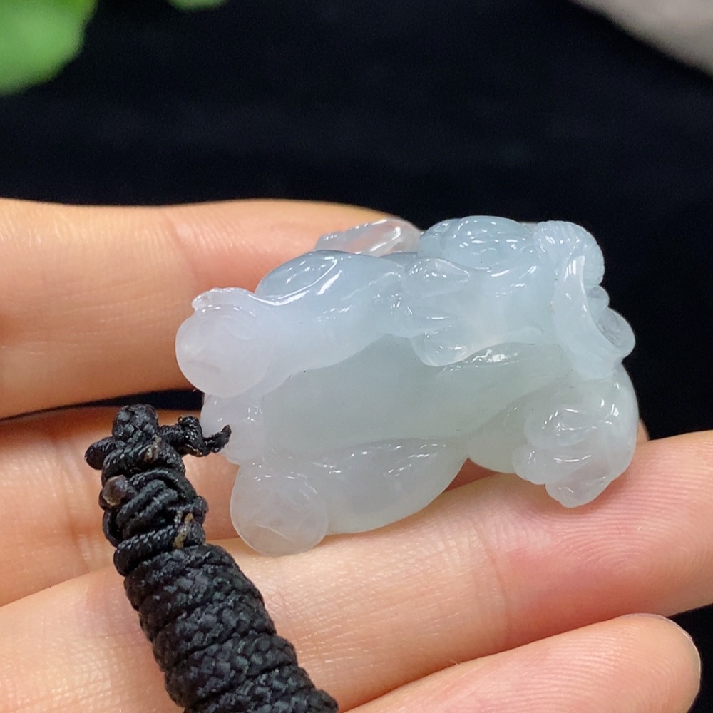 F30501224 Jadeite Pendant Pixiu with Cord Total Weight Approx. 25.85g