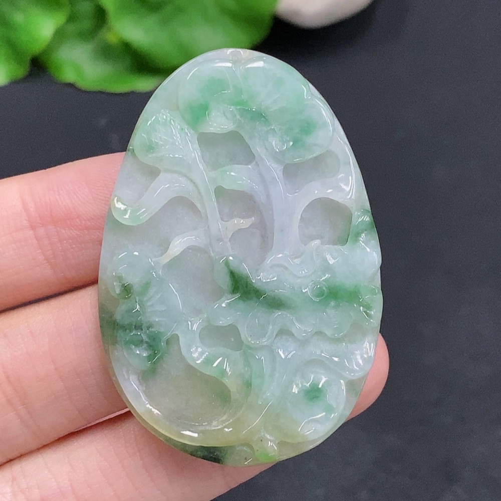F30490411 JadeiteRuyi Pendant, Total Weight Approx. 15.7g