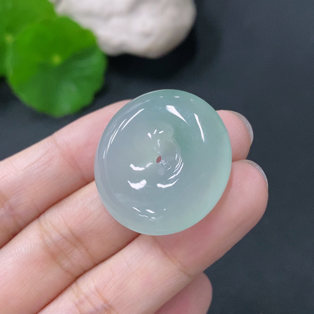 F33829585 JadeitePendant Peace Buckle, Total Weight Approx. 8.6g