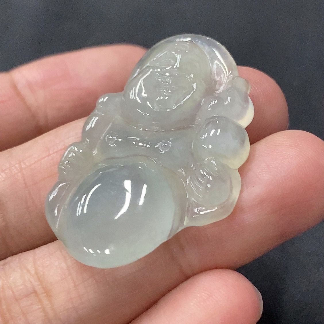 F06122103 Jadeite Buddha Pendant