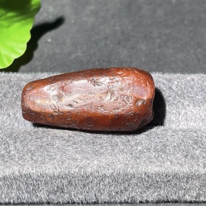 W41943195 约13-15世纪左右南亚坎贝地区多棱玛瑙管珠 老珠子