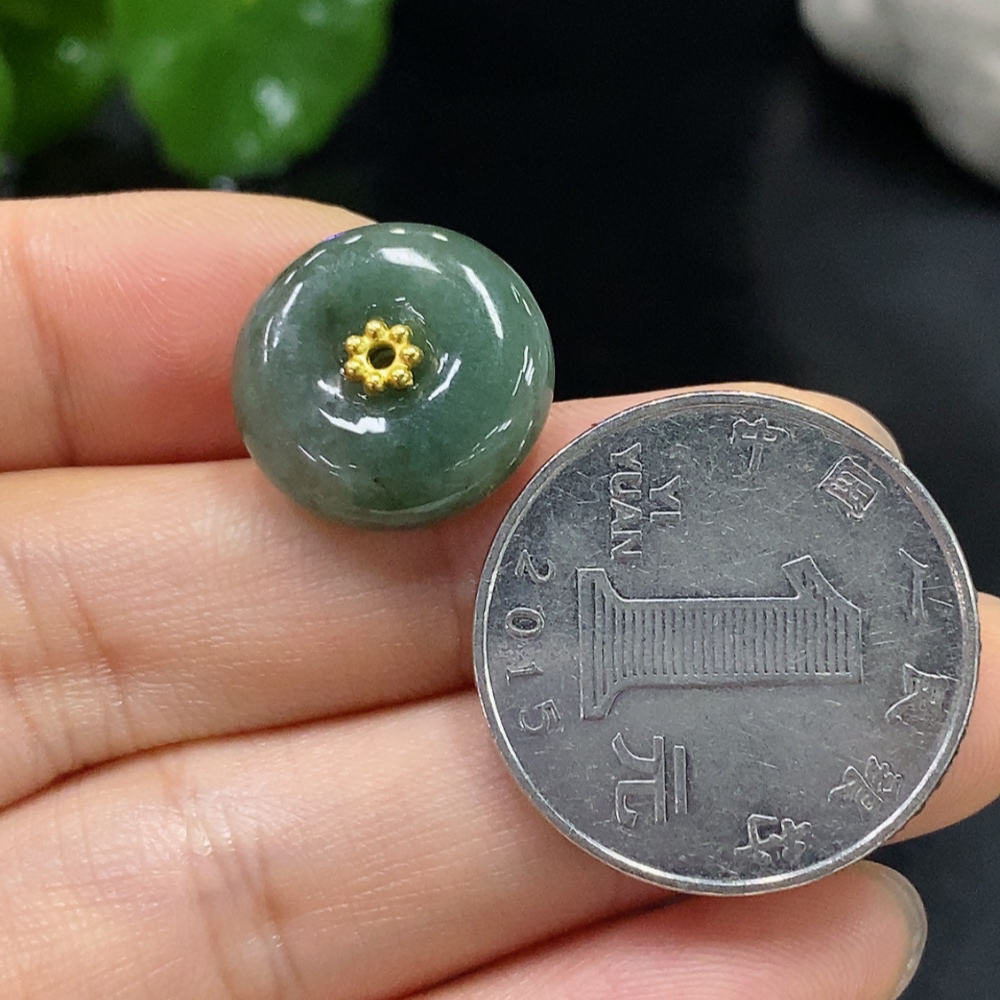 F29381632 Jadeite Pendant Peace Buckle Non-Gold Total Weight Approx. 3.52g