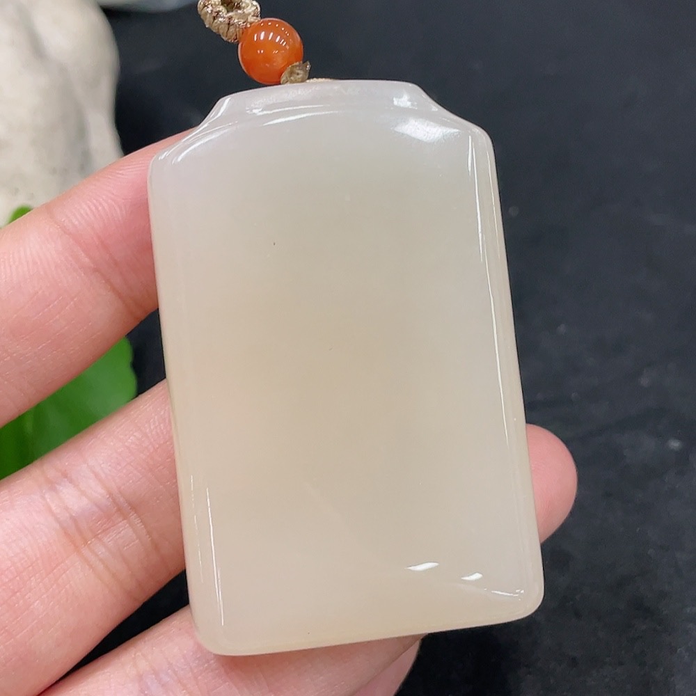 H30561575 Hetian Jade Pendant Plain Pendant