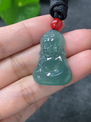 F34997973 Jadeite Pendant Baby Buddha