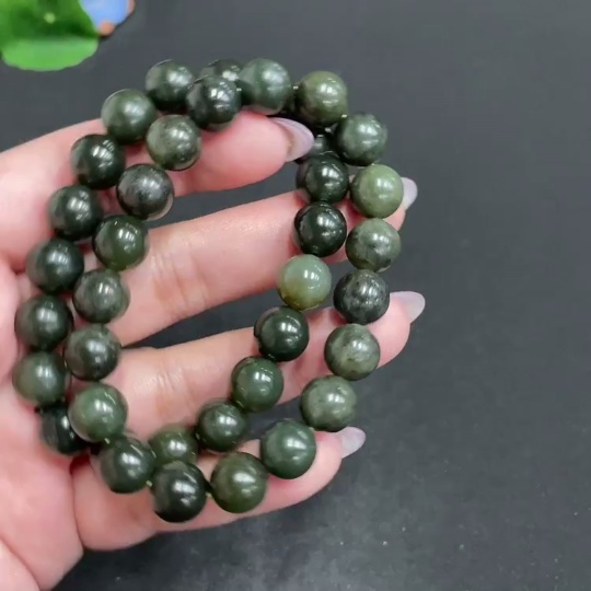 H32805223 Hetian Jade Bracelet, Size Approx. 10mm, Total Weight Approx. 61g