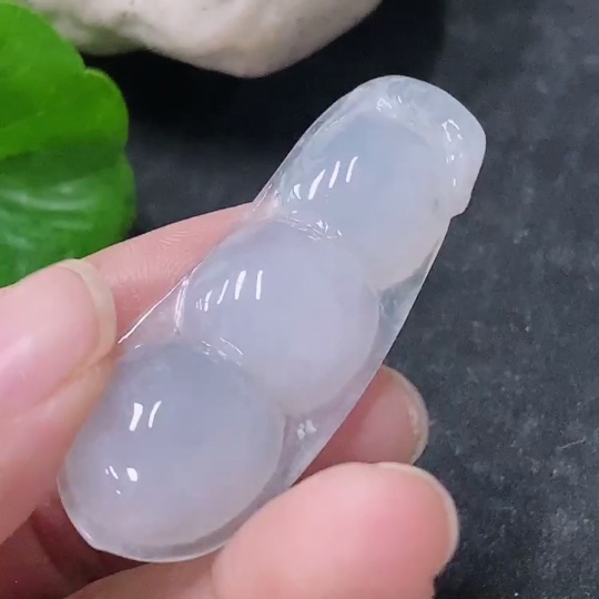 F34954892 Jadeite Pendant Lucky Bean Total Weight Approx. 9.12g