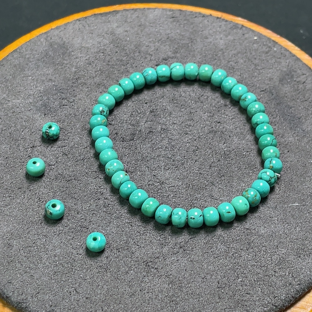 C34993772 Turquoise Bracelet + Small Beads (Contains Other Mineral Components, Total Weight Approx. 6.15g, Sell as a Lot)