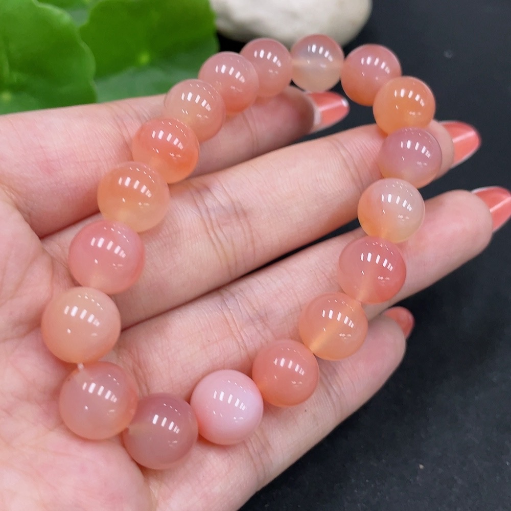 H34026649 Yanyuan Agate Bracelet approx.9.7mm total weight approx.26.1g