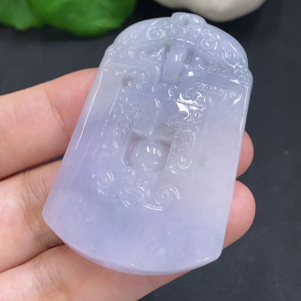 F32802007 Jadeite Antique Pendant Total Weight Approx. 22.5g