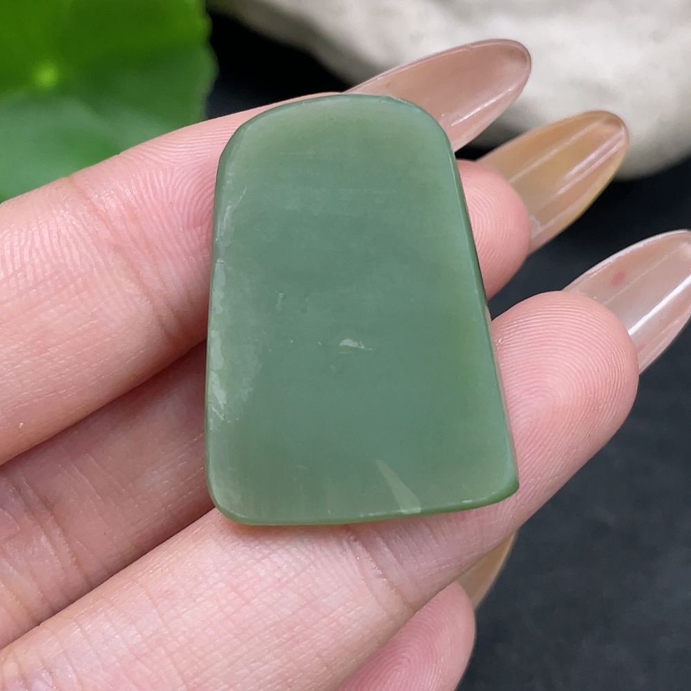 H32706363 Hetian Jade Pendant Plain Pendant Total Weight About 6.4g
