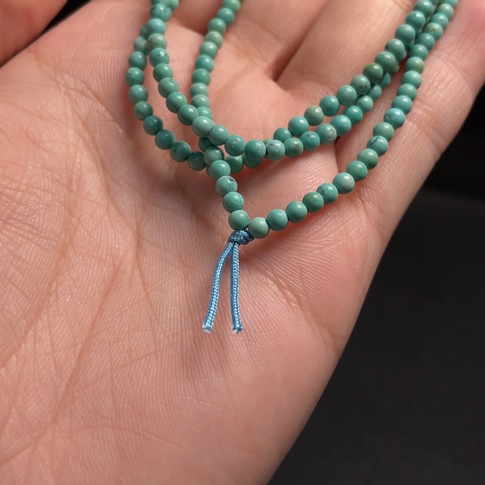 C34009317 Turquoise Bead Necklace Total Weight Approx. 7.26g Size 3mm