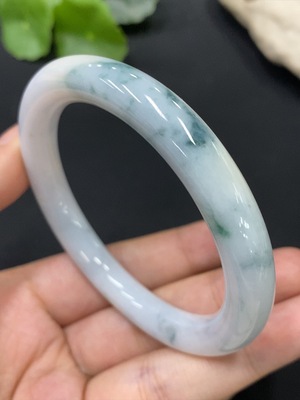 F26021247 Jadeite Round Bangle Total Weight Approx. 46.5g Size 56.3