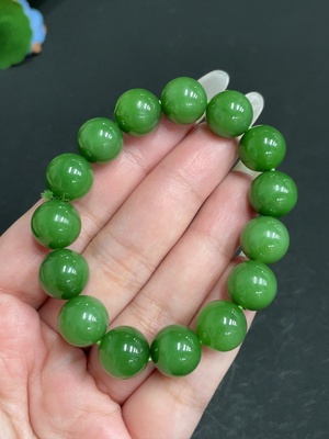 H28243267 Hetian Jade Bracelet Size 11.6mm Approx. Total Weight About 40.7g