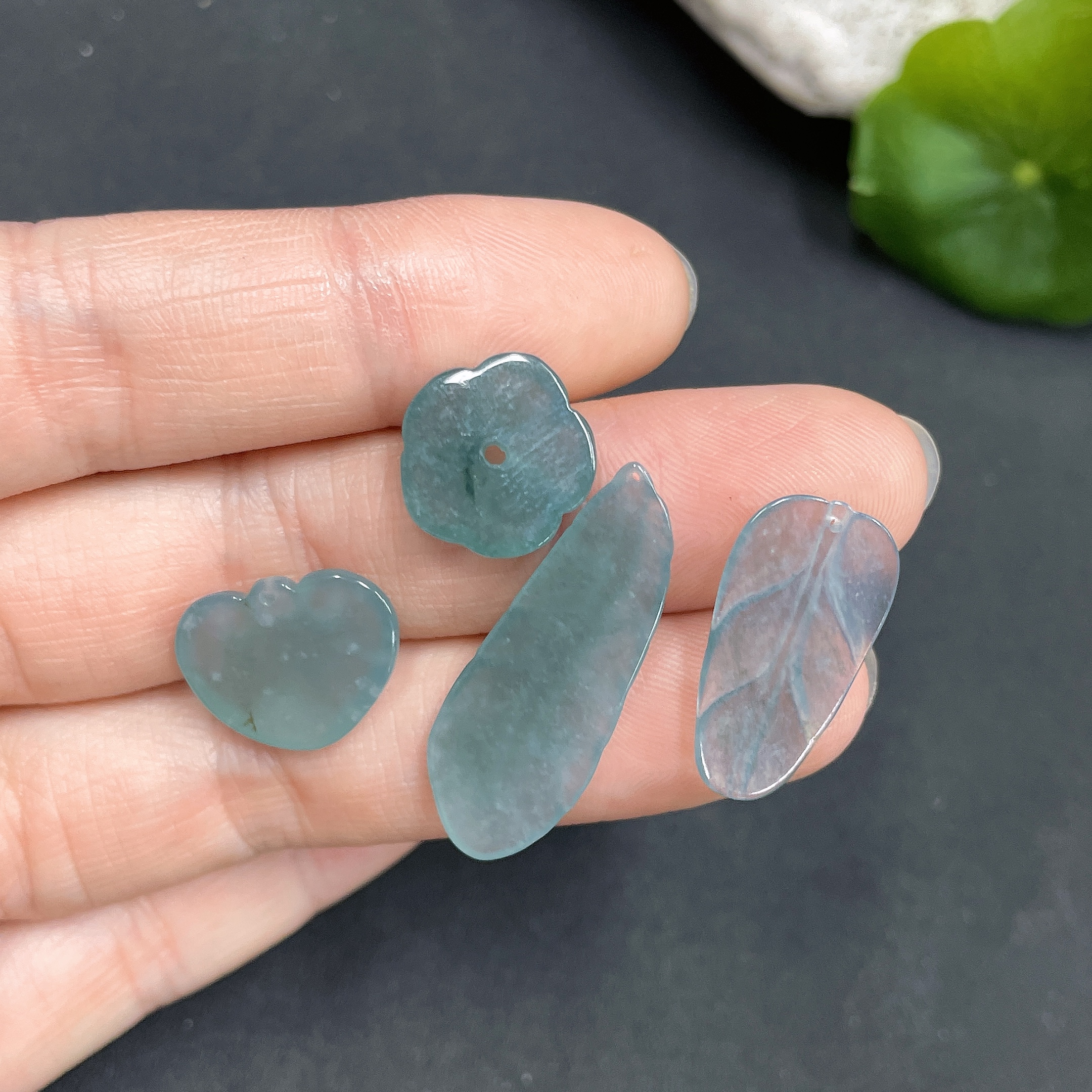 F12286102 Jadeite Inlaid Pendant Set Wholesale