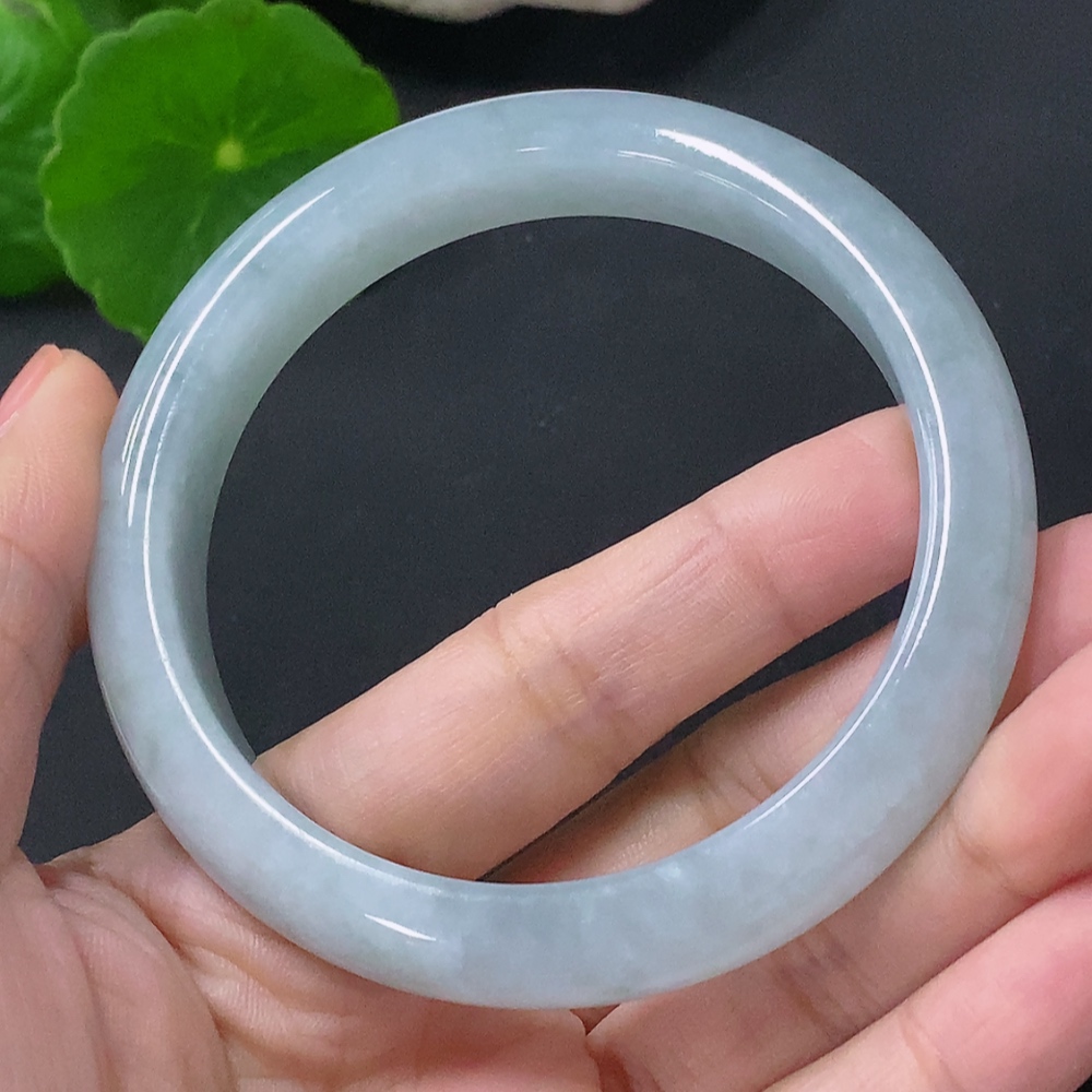 F35088352 Jadeite Round Bracelet Size 56.5mm Total Weight Approx. 53.7g