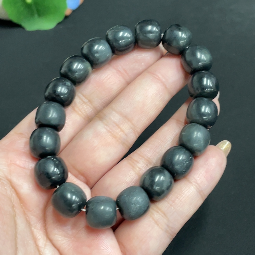 H31677581 Hetian Jade Bracelet, Approx. 11.7mm, Total Weight Approx. 51g