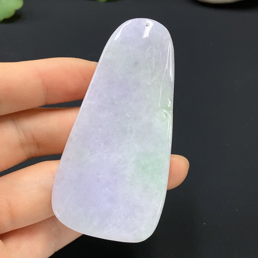 F15636775 Jadeite Flower and Bird Pendant, Total Weight 36.272g