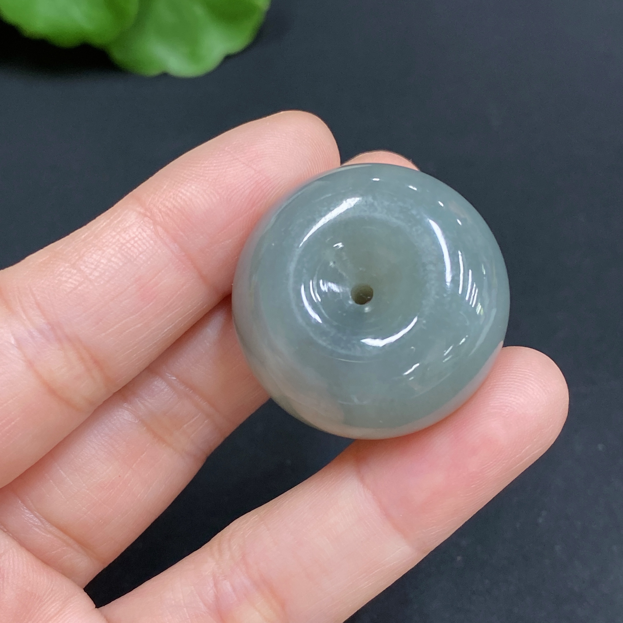 H34986183 Hetian Jade Pendant Peace Ring Total Weight Approx. 21.9g