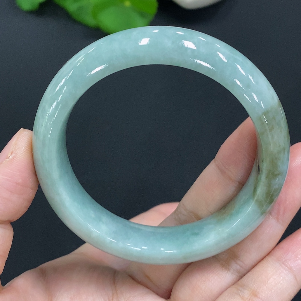 F27103939 Jadeite Round Bracelet Size 54.8 Total Weight Approx. 66.5g