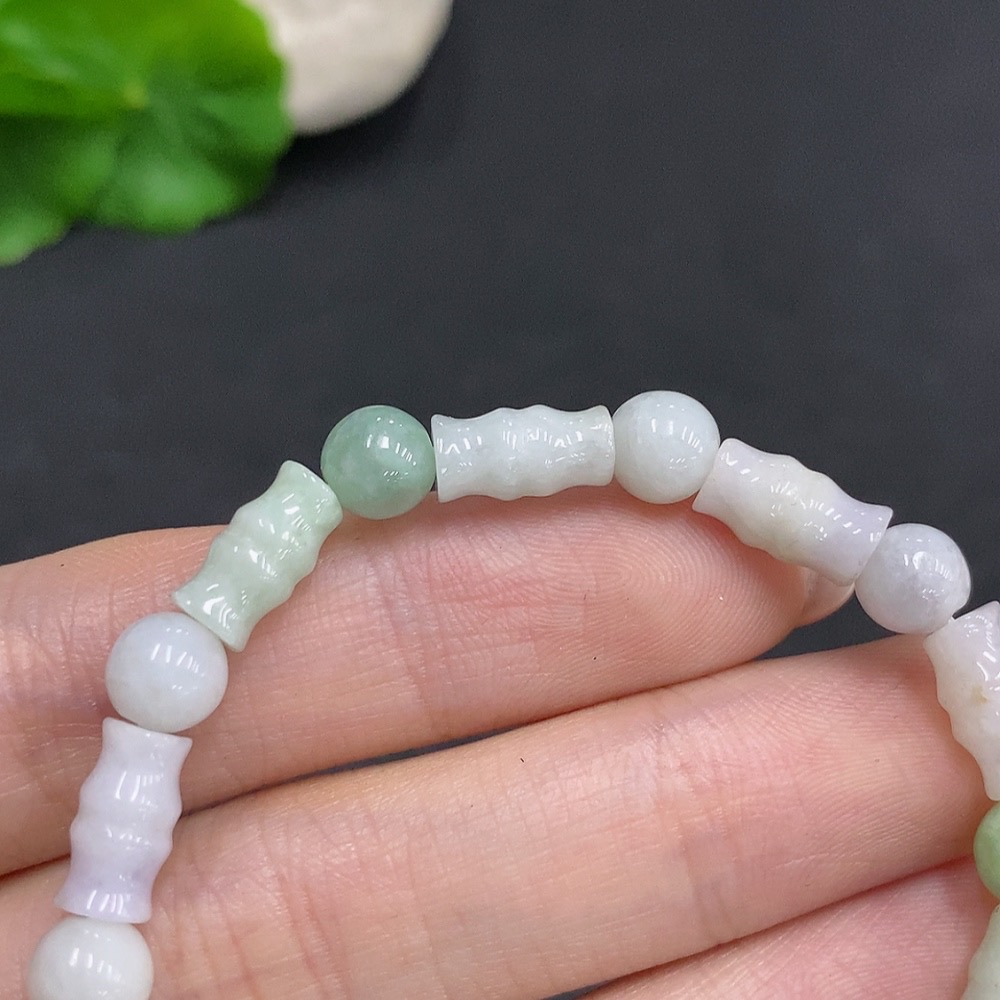 F34060041 Jadeite Bracelet Total Weight Approx. 10.8g Yellow Beads Color Origin Undetermined