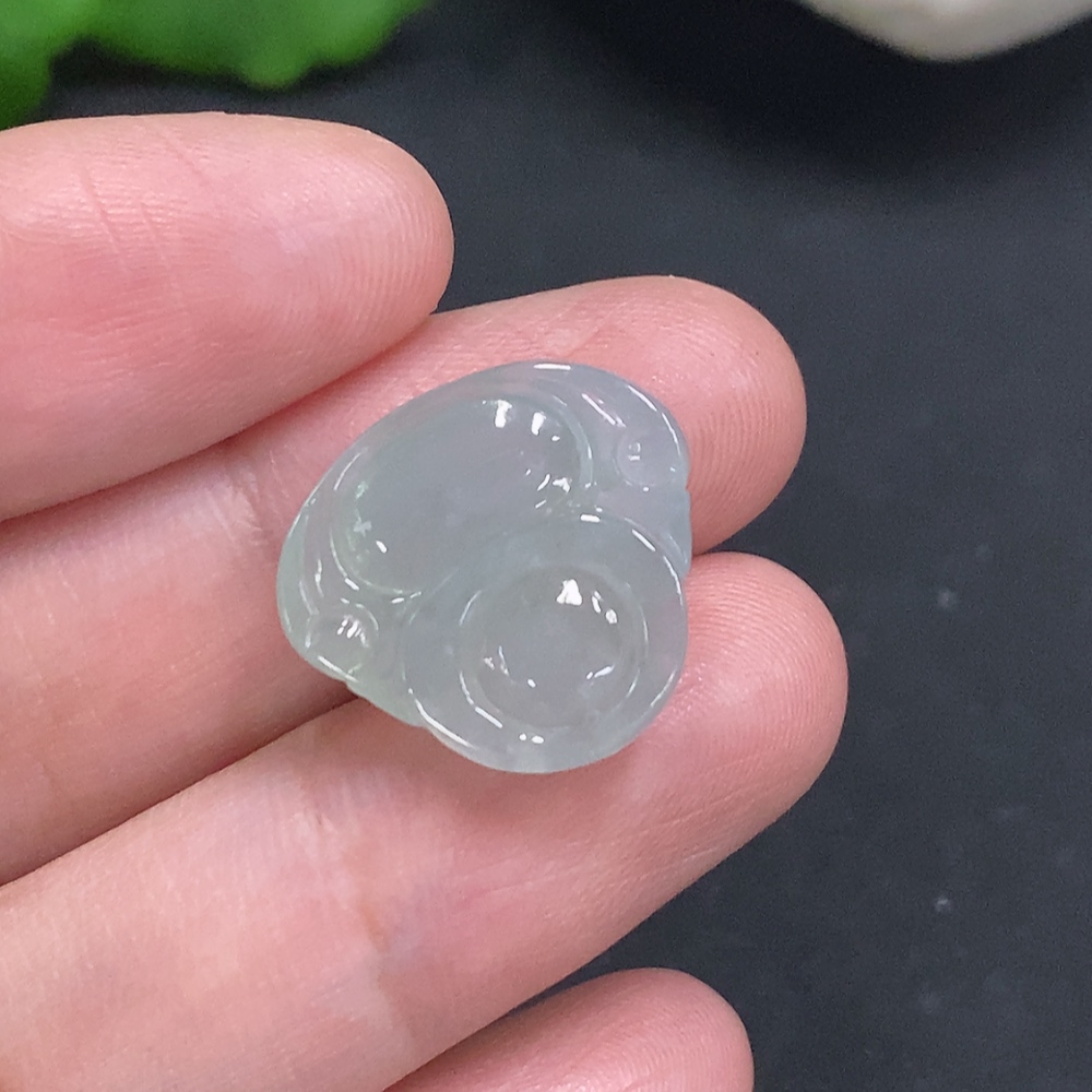 F35107721 Jadeite Buddha Pendant, Total Weight Approximately 2.7g