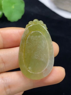 F32803692 JadeiteUnpolished Antique Pendant, Total Weight Approx. 10.63g
