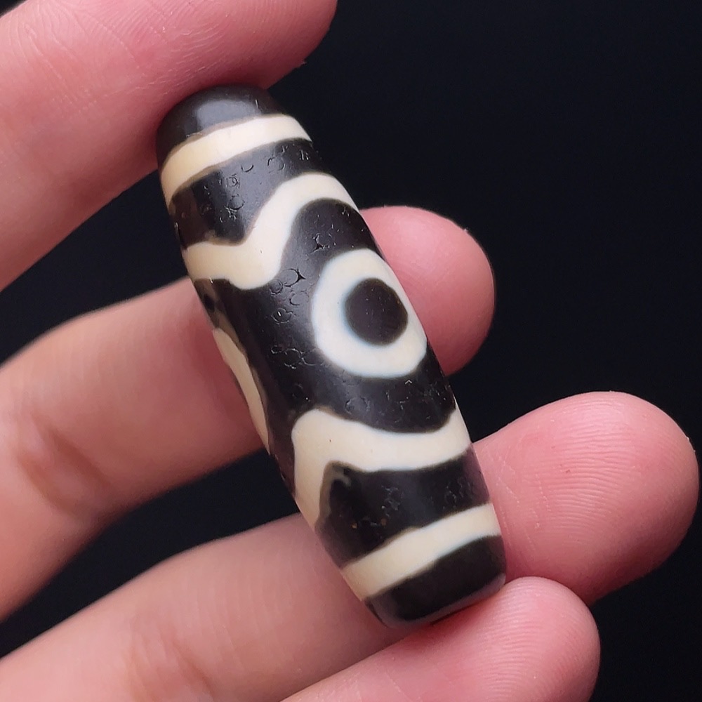 W33937220 Dzi Bead Pendant Total Weight Approx. 9.6g Size About 38.4mm