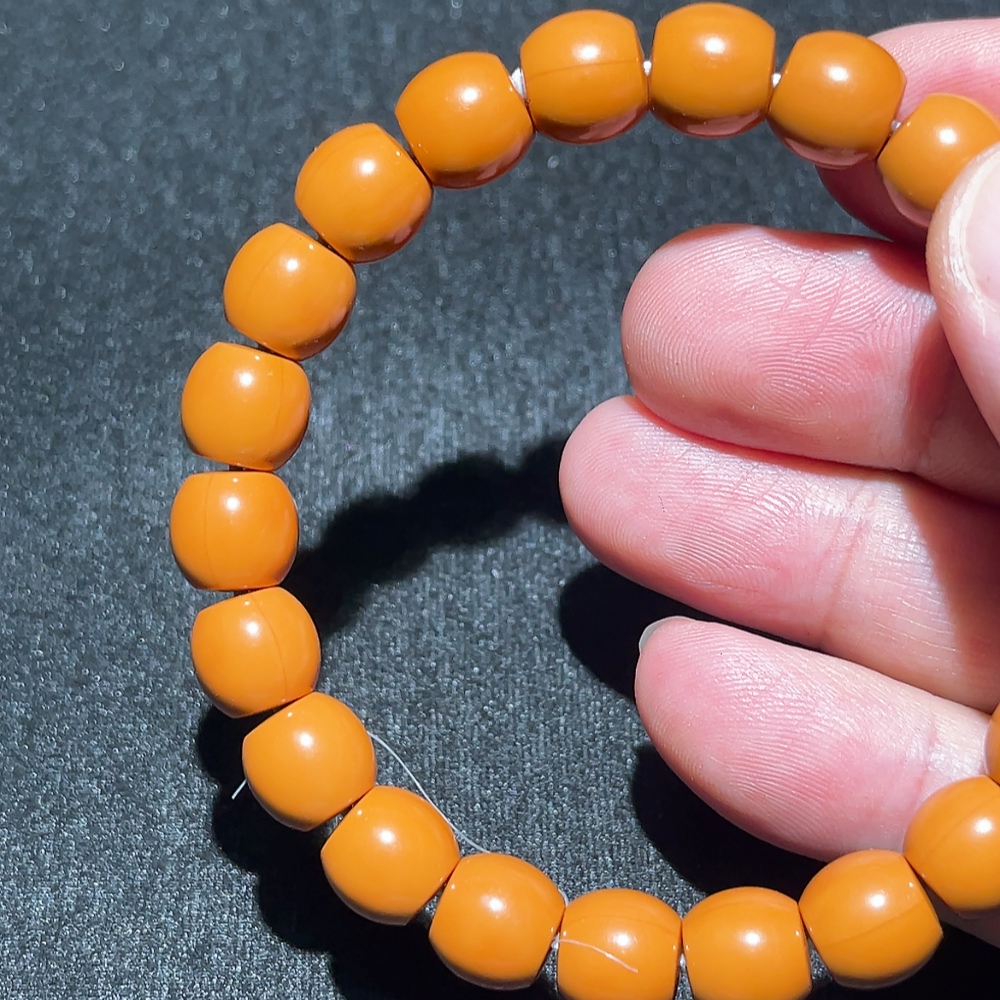 W33914595 Monkey Head Bead Bracelet, approx. 15.22g, 10mm