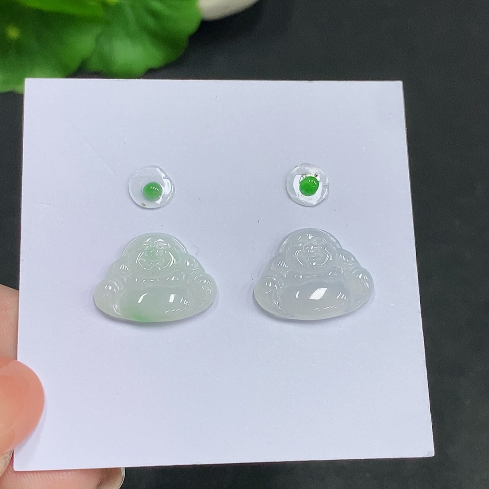 F34035699 Jadeite Inlaid Pieces Sell as a Lot