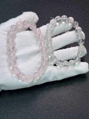 C34039168 Crystal Bracelet with Visible Organic Matter, Total Weight Approx. 60.74g, Sell as a Lot