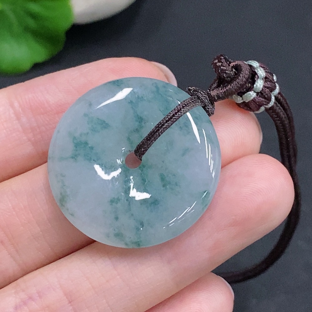 F34961504 Jadeite Peace Knot Total Weight Approx. 11g (Including Rope Weight)