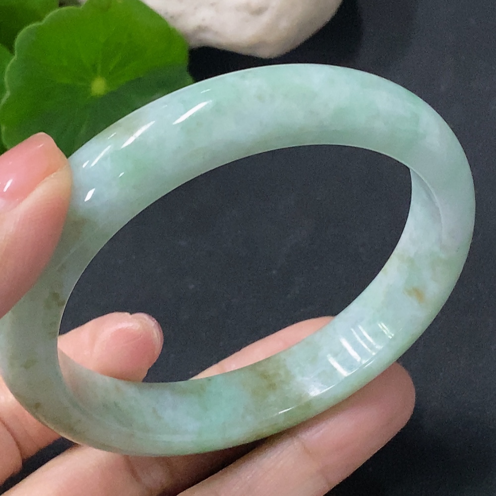 F35115895 Jadeite Round Bracelet Total Weight Approx. 48.2g Size 56.1