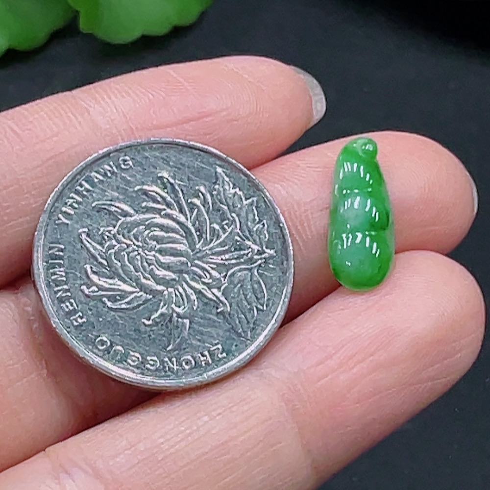 F25927915 Jadeite Fudou Inlay Piece