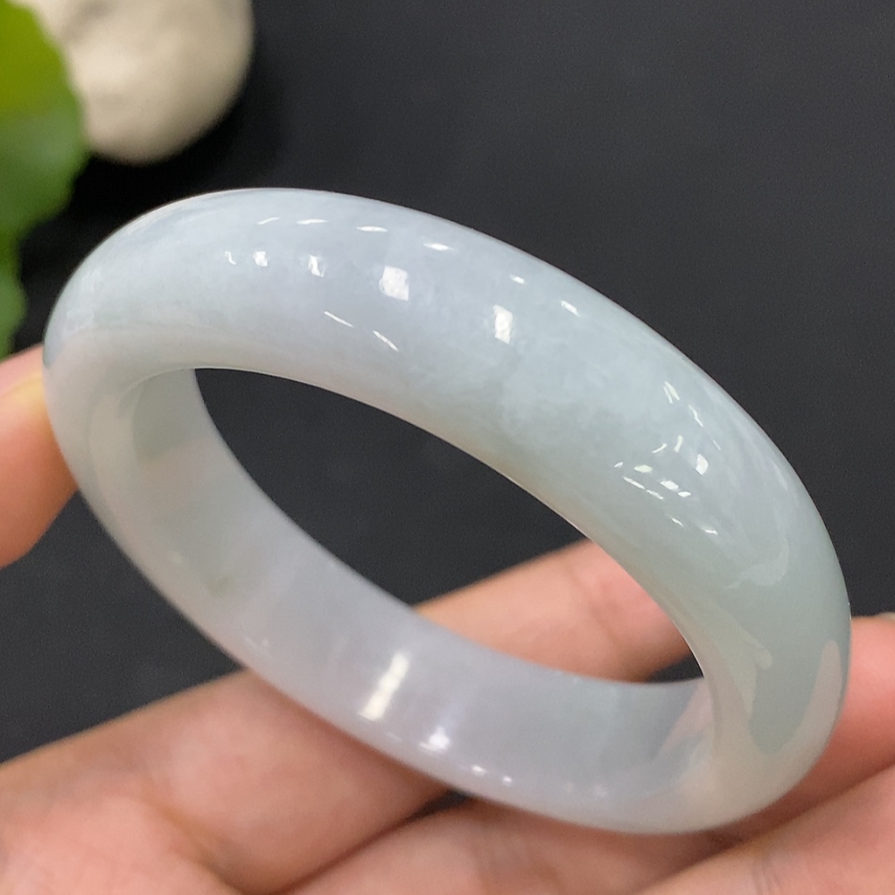 F29356212 Jadeite Concubine Bracelet, Total Weight Approx. 52.99g, Size 56.4/Short Diameter 49