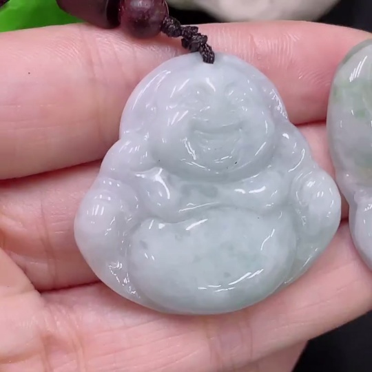F33893017 Jadeite Buddha Pendant Buddha Enlightenment