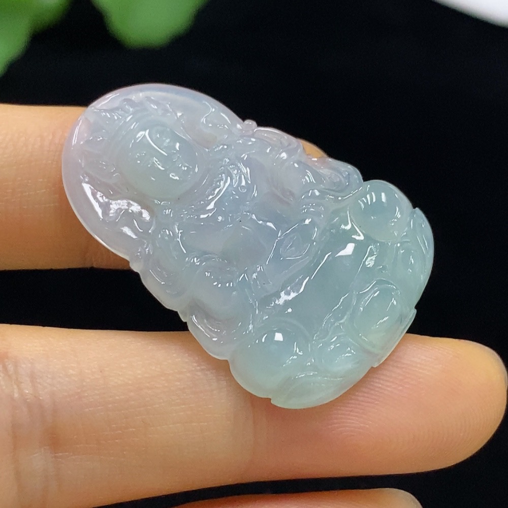 F35095397 Jadeite Guanyin Pendant Total Weight Approx. 6.17g