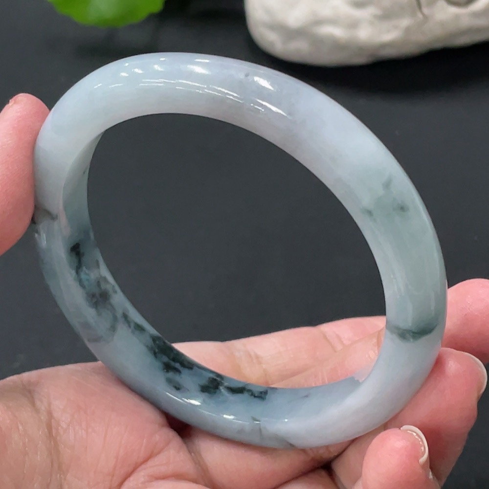 F33874817 Jadeite Circle Bracelet 58mm Diameter Total Weight Approx. 49.66g With Breakage