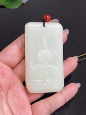 H33848182 Hetian Jade Pendant Guanyin