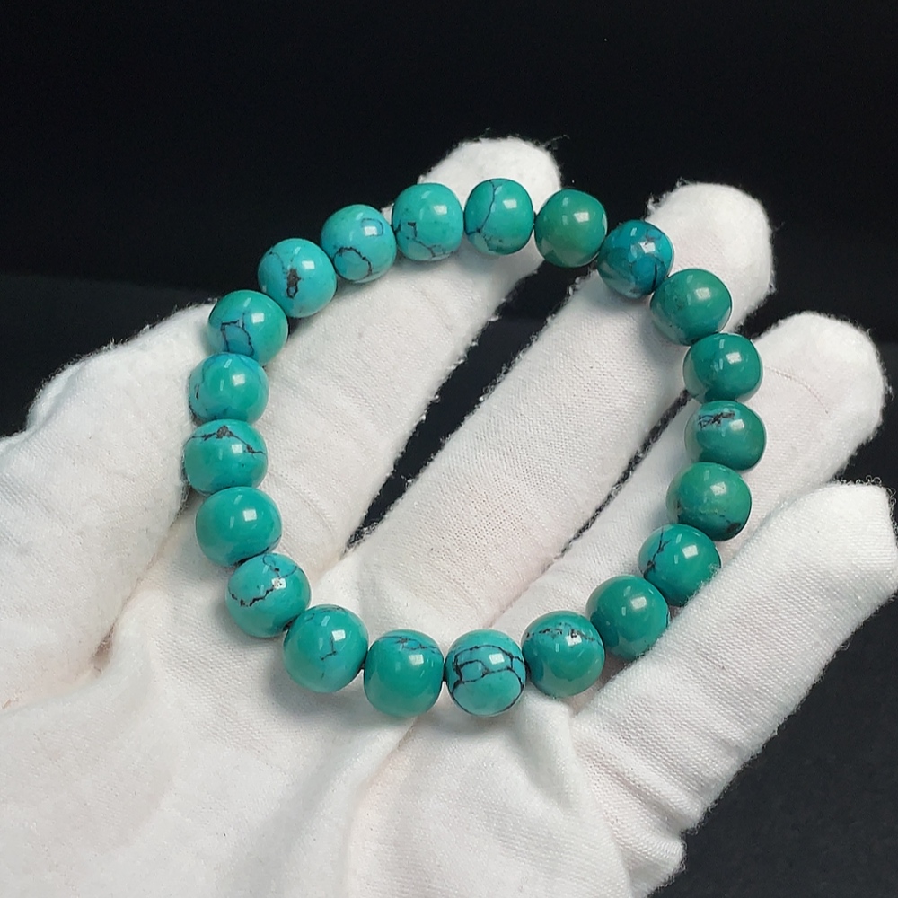 C33923997 Turquoise Bracelet Color Origin Undetermined Total Weight Approx. 29.94g Size Approx. 9.9mm
