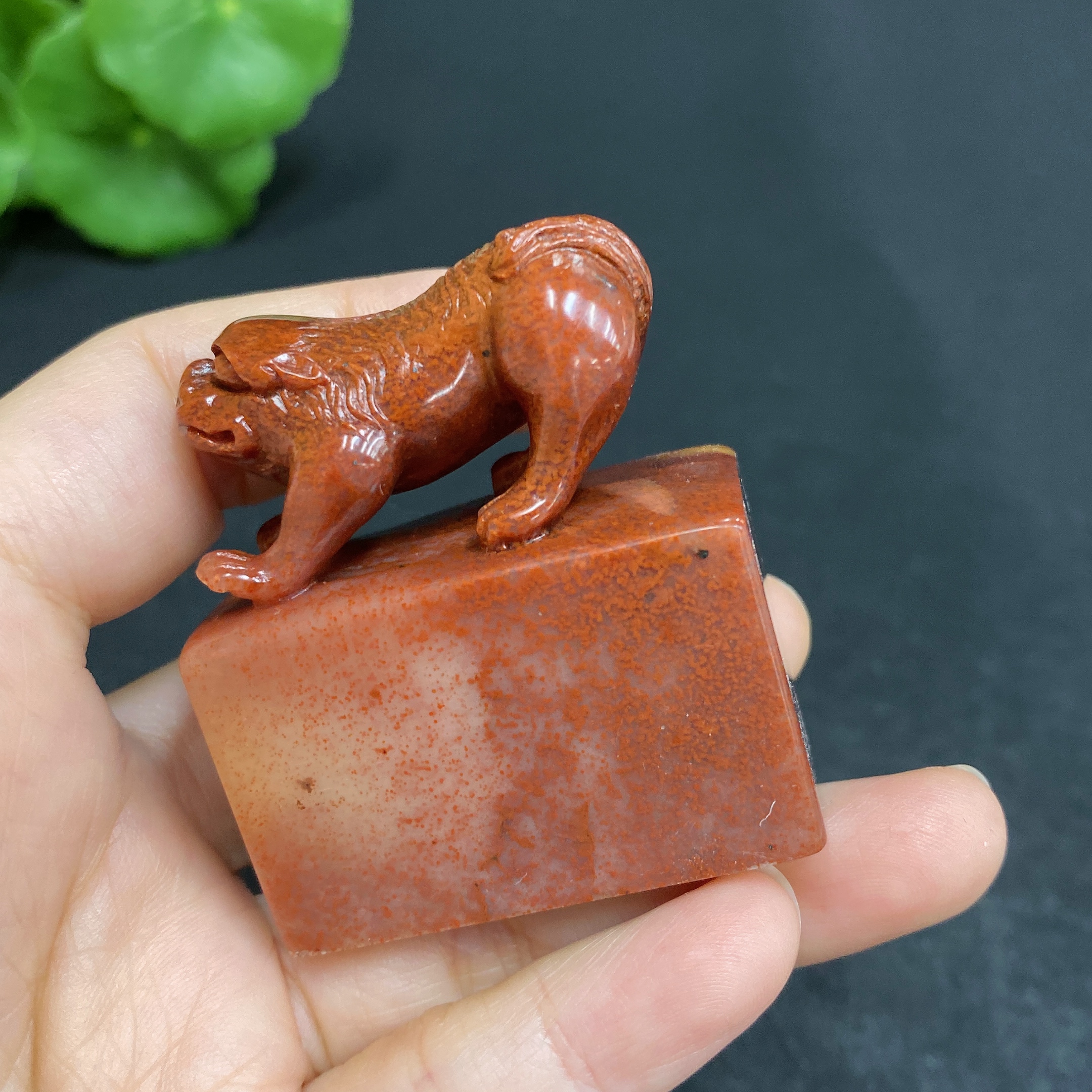 H30467576 Shoushan Stone Auspicious Beast Seal