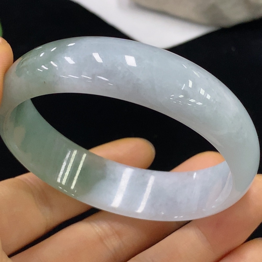 F35095250 Jadeite Round Bangle Size 58.1 Total Weight Approx. 46.08g
