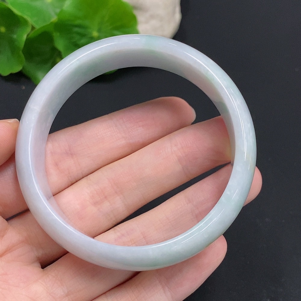 F30513919 Jadeite Round Bangle Total Weight Approx. 56.5g Size 56