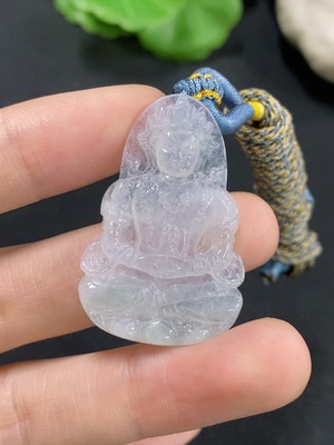 F46601033 翡翠度母挂件 货品总重约8.42g