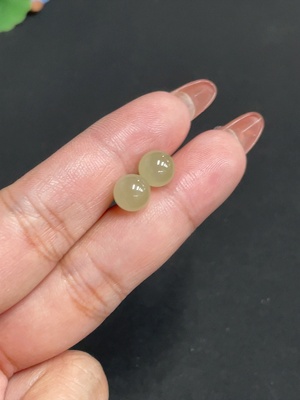 H35100179 Hetian Jade Inlaid Earrings