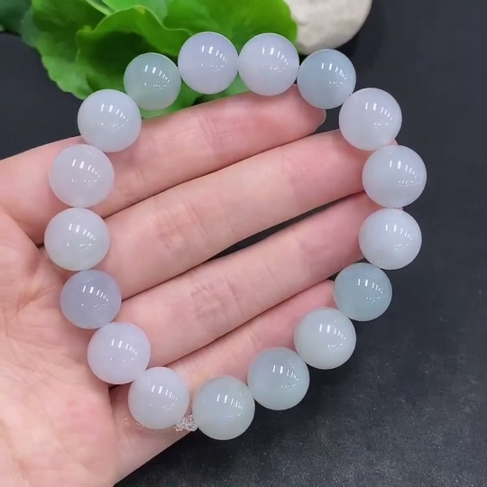 F33878300 Jadeite Bracelet Total Weight Approx. 57.3g Size 12.4mm