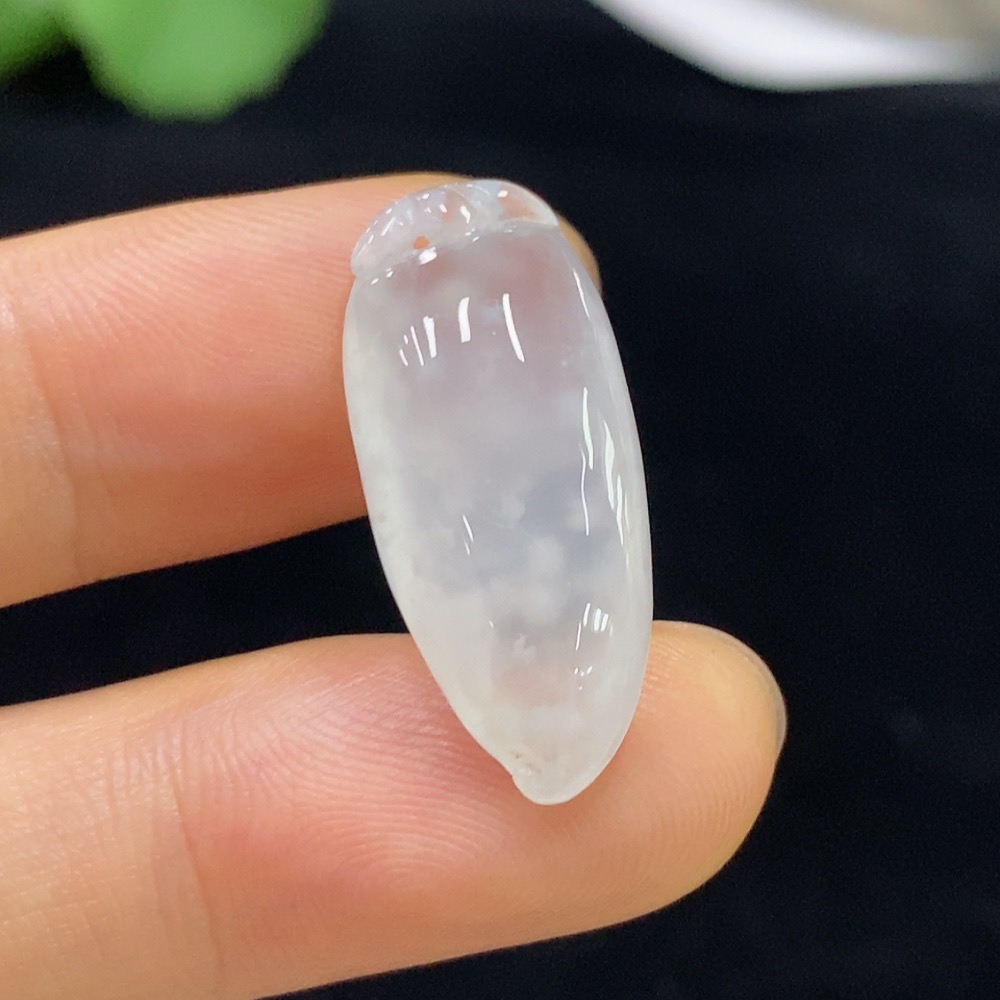F33929407 Jadeite Auspicious Melon Pendant, Total Weight About 3.2g