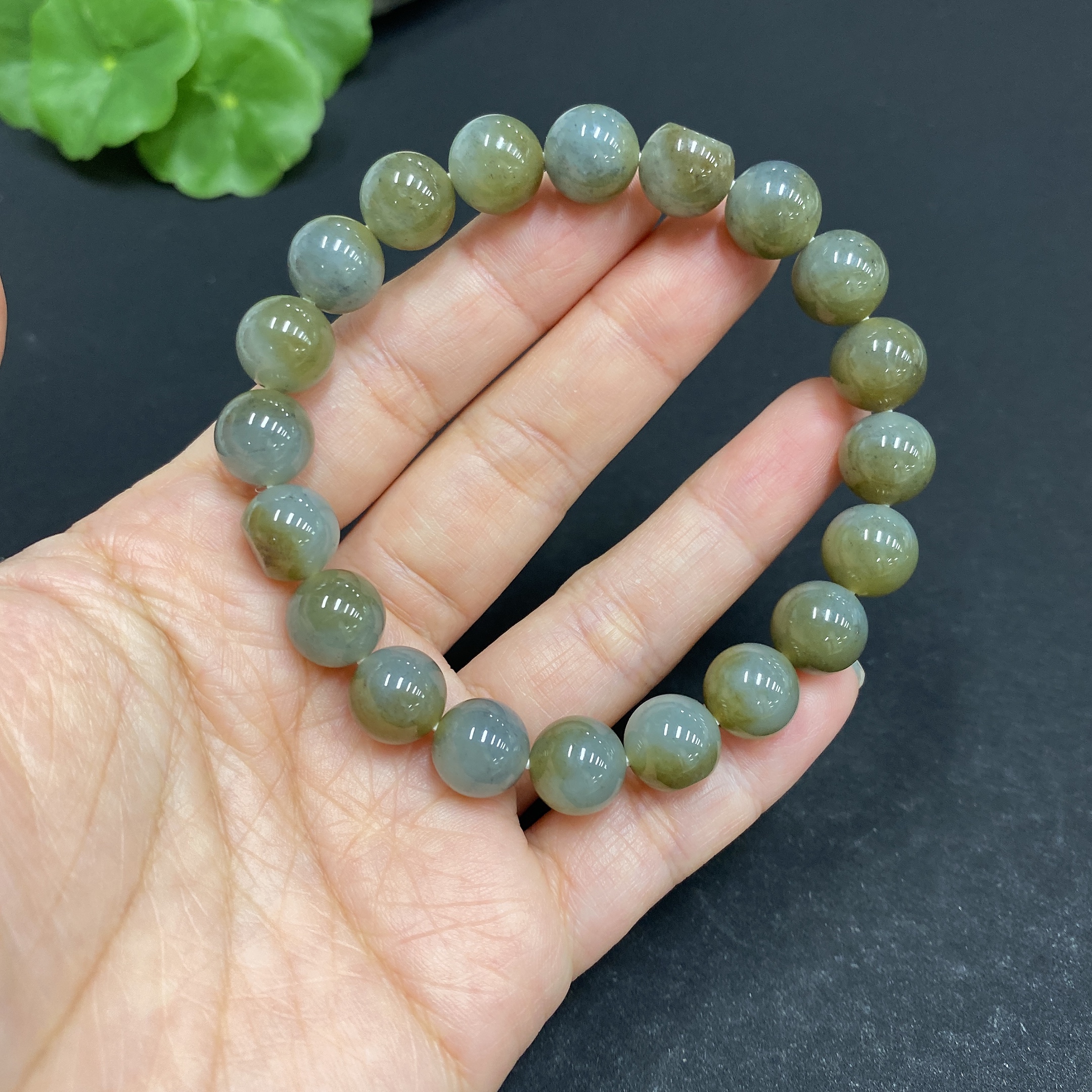 H33846119 Khotan Jade Bracelet, about 9.8mm, total weight about 30.4g