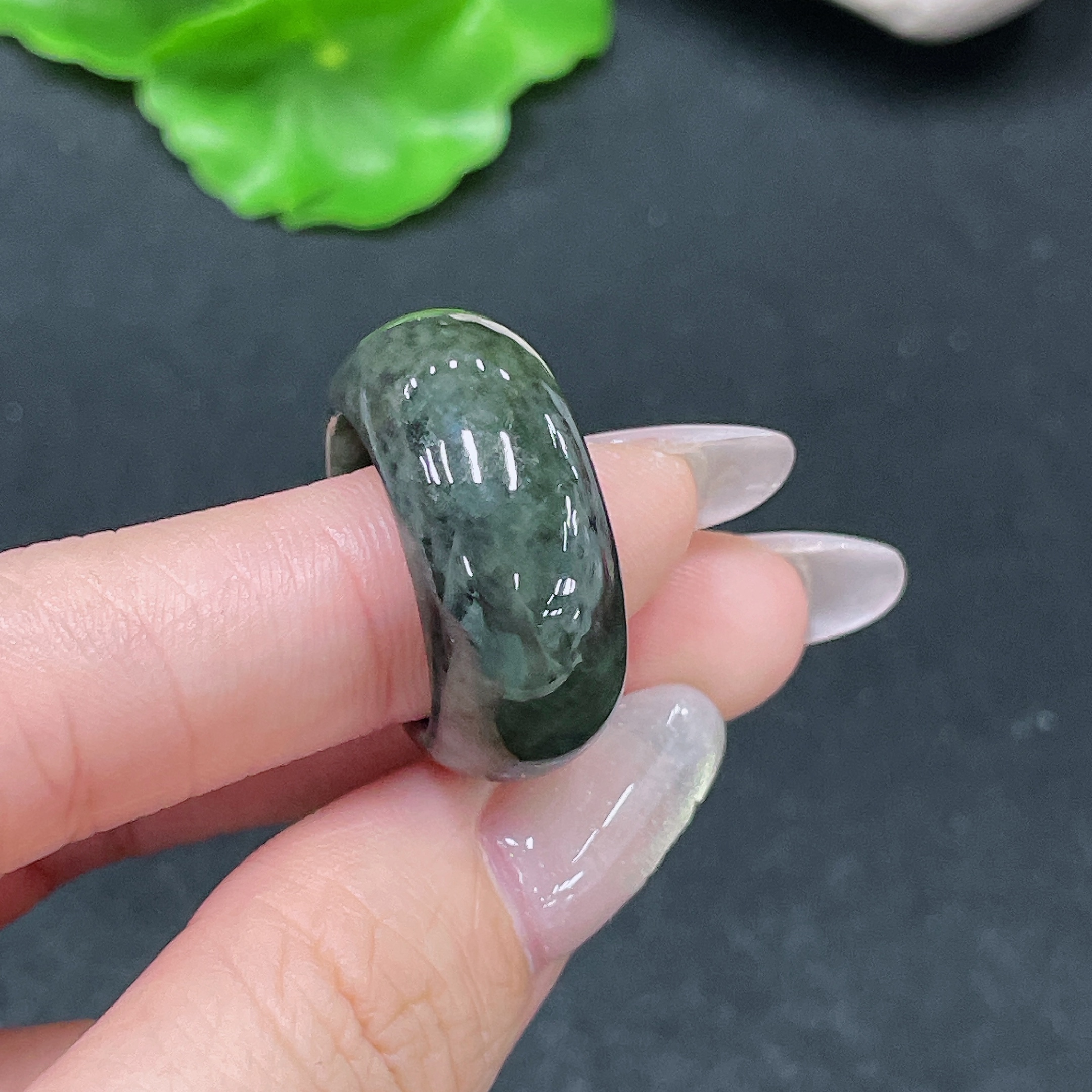 F35138412 Jadeite Ring Total Weight Approx.8.74g Size 14